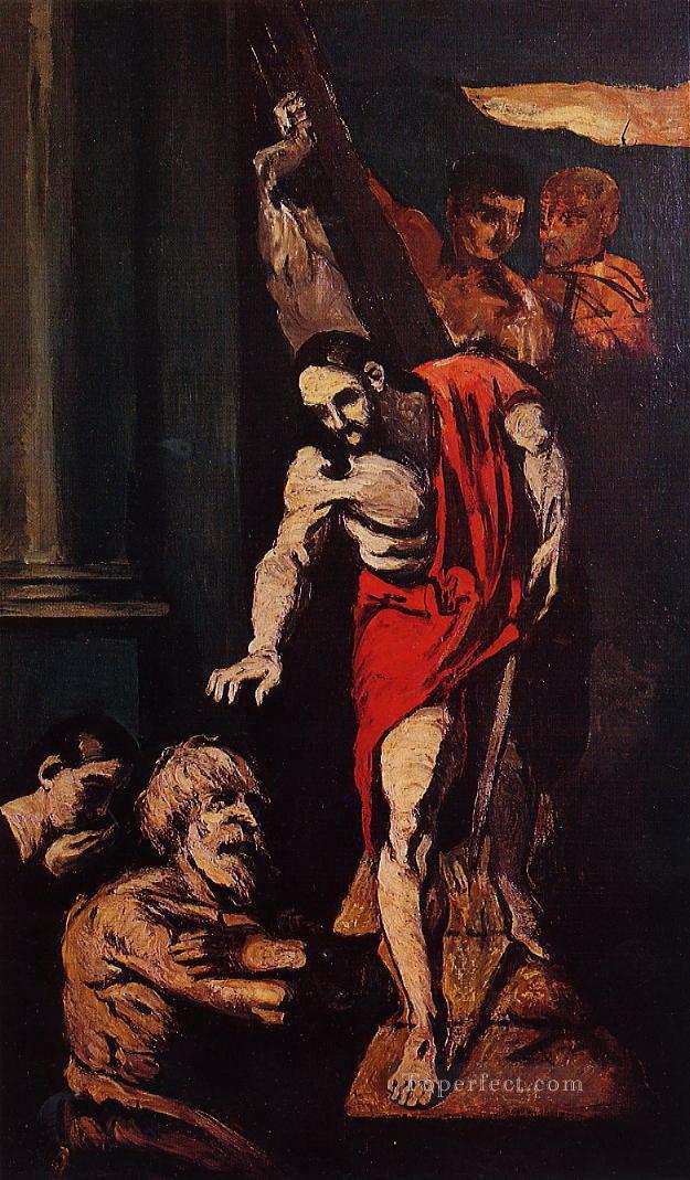 Christus in der Vorhölle Paul Cezanne Ölgemälde